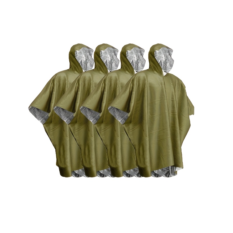 Survival Blanket Reflective - Emergency Survival Thermische Regenponcho Warmte-reflecterende Waterdichte