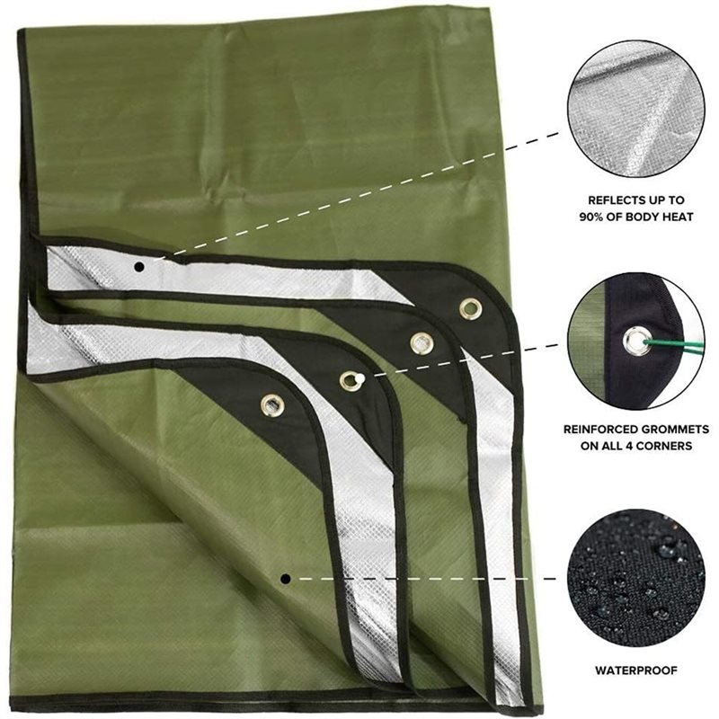 Herbruikbaar geïsoleerd zeil,  - Survival Blanket Reflective recensie en prijs