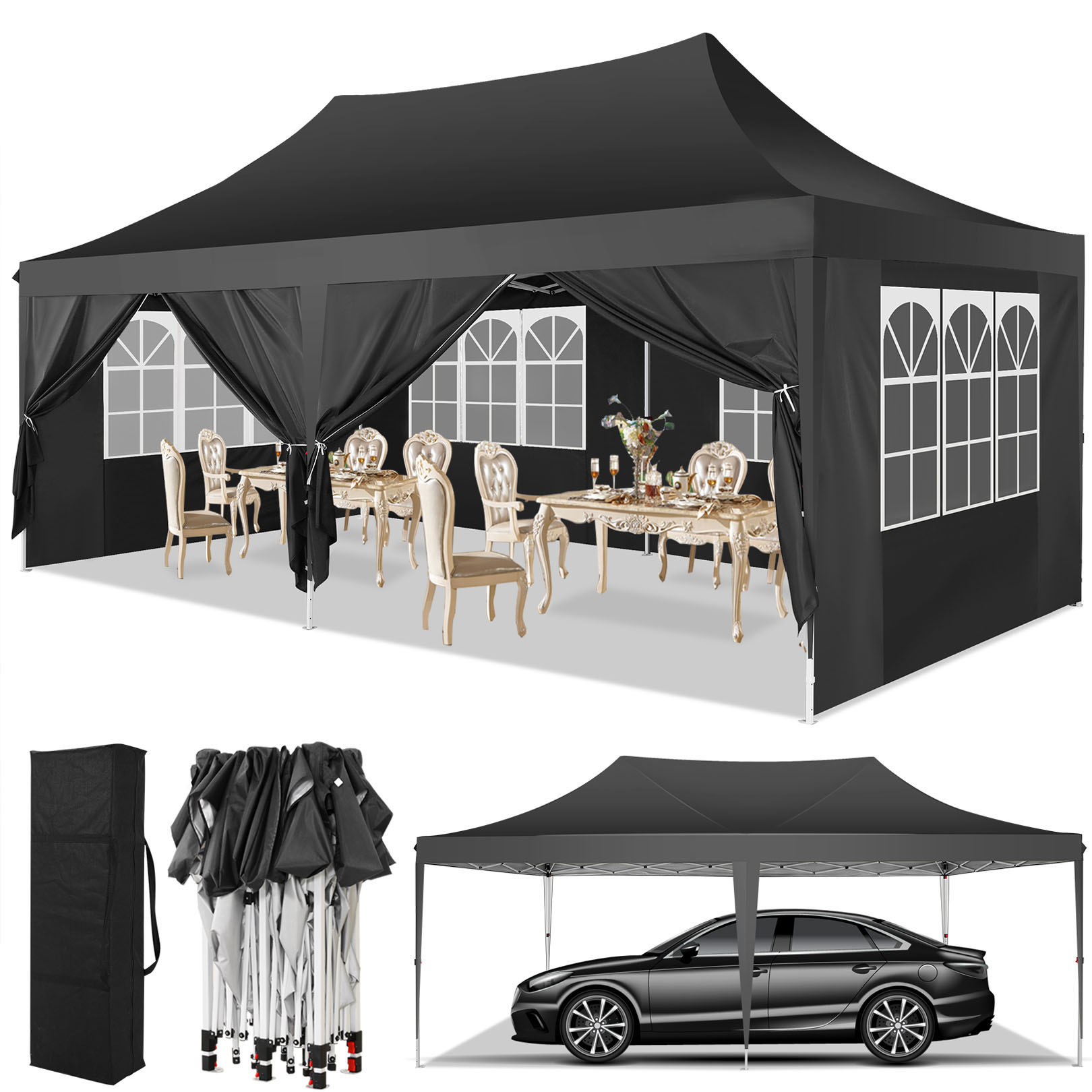 10x20 Pop-up partytent met 6 z - Emergency Mylar Tent recensie en prijs